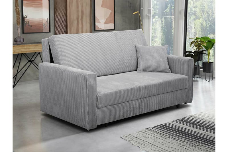 Denegal 2-sits liten bäddsoffa i Manchester - Grå - Products - Möbler - Soffa - Bäddsoffa - 2 sits bäddsoffa