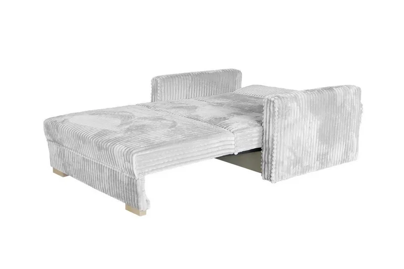 Denegal 2-sits liten bäddsoffa i Sammet - Grå - Products - Möbler - Soffa - Bäddsoffa - 2 sits bäddsoffa