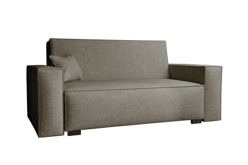 Denegal 2-sits liten bäddsoffa i Tyg, Brun , Beige