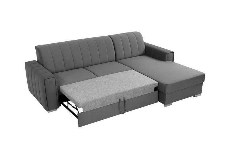 Denegal 3-sits Hörnbäddsoffa Black - Products - Möbler - Soffa - Bäddsoffa - Bäddsoffa divan