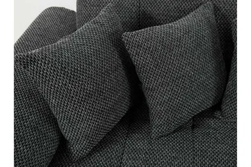Dynir 4-sits Bäddsoffa - Svart/Grå - Products - Möbler - Soffa - Bäddsoffa - Bäddsoffa längsbäddad