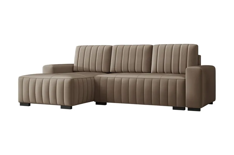 Esher 4-sits Bäddsoffa Vänster - Beige - Products - Möbler - Soffa - Bäddsoffa - Bäddsoffa divan