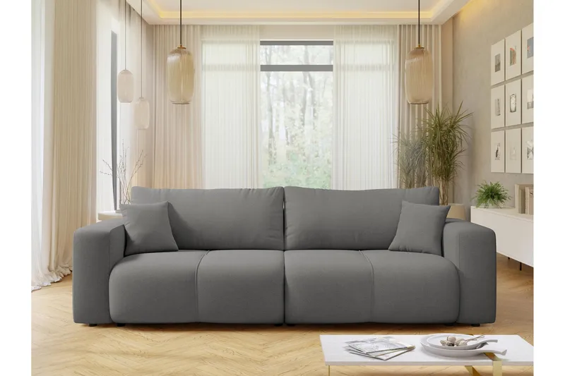 Flo Bäddsoffa 3-sits - Grå - Products - Möbler - Soffa - Bäddsoffa - 3 sits bäddsoffa