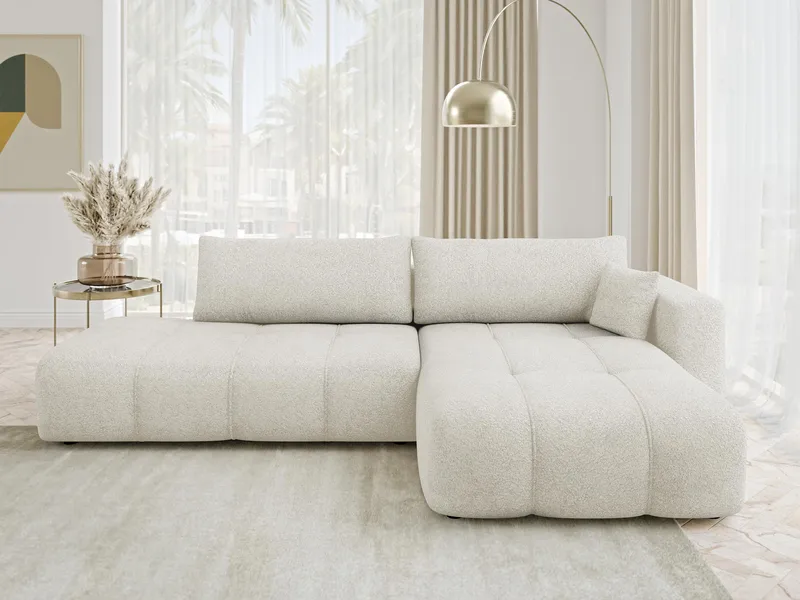 Flo Bäddsoffa med Divan 4-sits - Vit - Products - Möbler - Soffa - Bäddsoffa - Bäddsoffa divan
