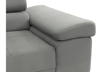 Gabina Bäddsoffa 3-sits i Konstläder - Grå - Products - Möbler - Soffa - Bäddsoffa - 3 sits bäddsoffa