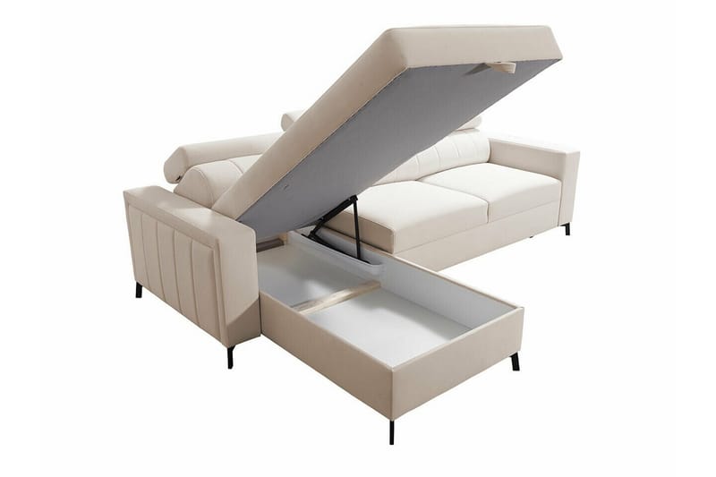 Galbally 3-sits Hörnbäddsoffa Ljusgrå - Products - Möbler - Soffa - Bäddsoffa - Hörnbäddsoffa