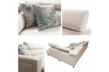 Galbally 5-sits Hörnbäddsoffa Light grey/Dark grey - Products - Möbler - Soffa - Bäddsoffa - Bäddsoffa divan