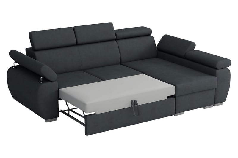 Halliday Hörnsoffa Vänster - Brun - Products - Möbler - Soffa - Bäddsoffa - Bäddsoffa divan