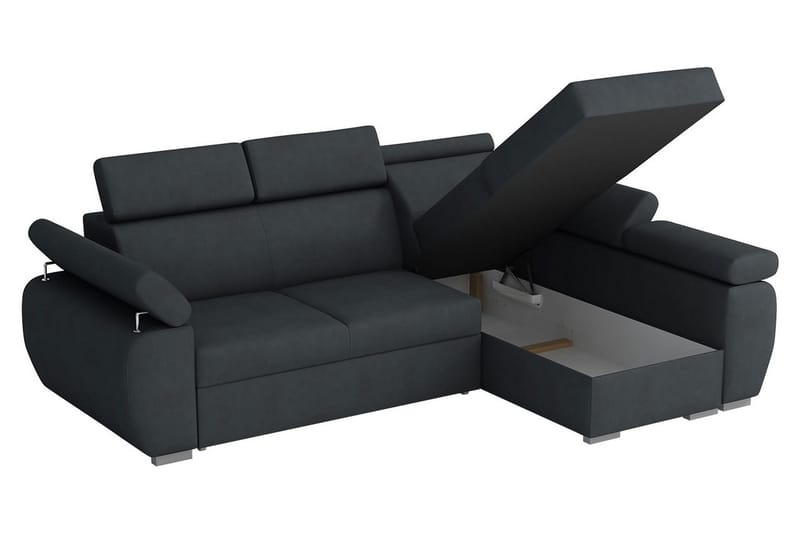 Halliday Hörnsoffa Vänster - Brun - Products - Möbler - Soffa - Bäddsoffa - Bäddsoffa divan