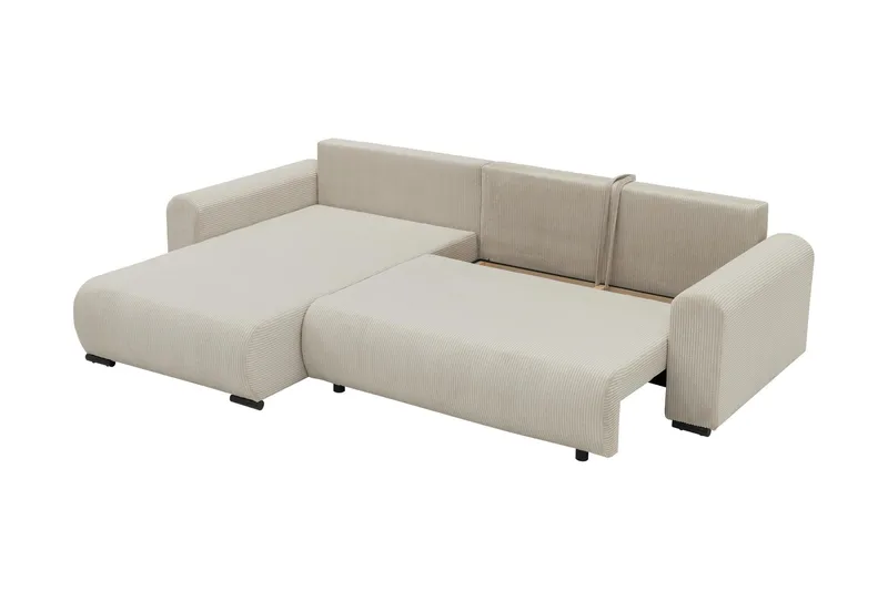 Handda Bäddsoffa med Divan 3-sits i Chenille - Grön - Products - Möbler - Soffa - Bäddsoffa - Bäddsoffa divan