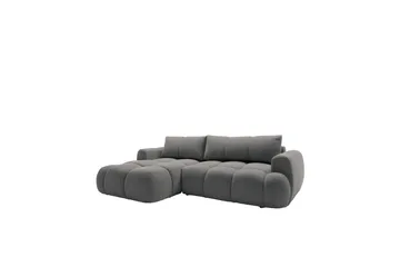 Handu Bäddsoffa med Divan 3-sits i Bouclé, Mörkgrå
