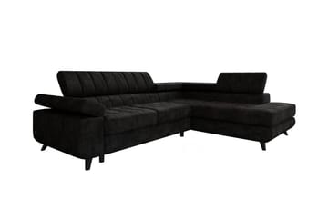 Kintore 3-sits Hörnbäddsoffa Black - Products - Möbler - Soffa - Bäddsoffa - Hörnbäddsoffa