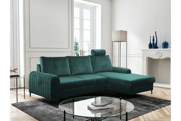 Kintore 3-sits Hörnbäddsoffa Dark green - Products - Möbler - Soffa - Bäddsoffa - Bäddsoffa divan
