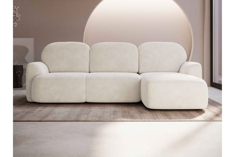 Korfu Bäddsoffa m. Divan 3-sits - Beige - Products - Möbler - Soffa - Bäddsoffa - Bäddsoffa divan