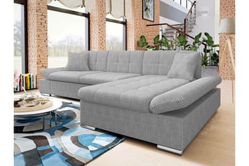 Lomux 3-sits Hörnbäddsoffa Light grey/Dark grey - Products - Möbler - Soffa - Bäddsoffa - Bäddsoffa längsbäddad