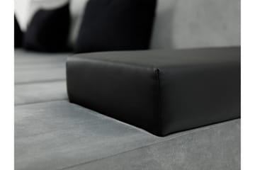 Naoma 3-sits Bäddsoffa med Divan L-formad Vänster med Förvar - Sammet/Grå - Products - Möbler - Soffa - Bäddsoffa - Bäddsoffa divan