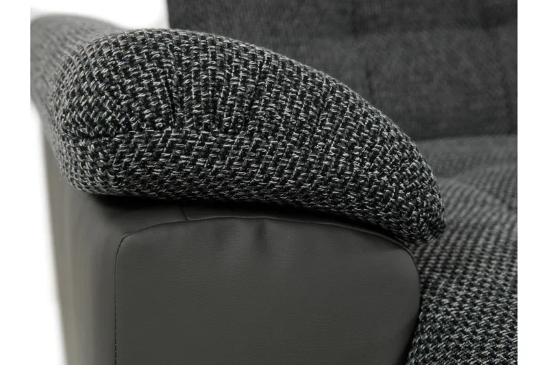 Niko U-Bäddsoffa 350x205x76 cm Divan Höger - Vit/Grå - Products - Möbler - Soffa - Bäddsoffa - Bäddsoffa längsbäddad