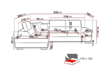 Reginia 3-sits Hörnbäddsoffa - Products - Möbler - Soffa - Bäddsoffa - Hörnbäddsoffa