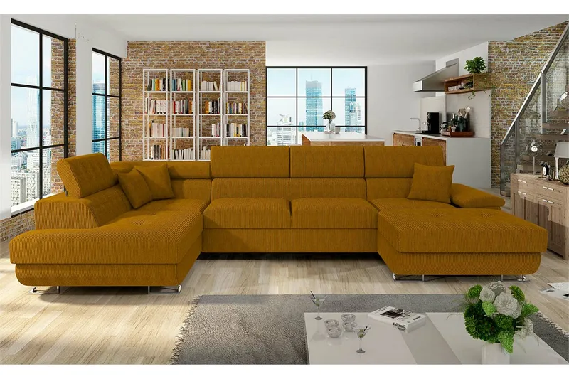 Reginia 4-sits Hörnbäddsoffa - Products - Möbler - Soffa - Bäddsoffa - Hörnbäddsoffa