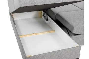 Taberk Bäddsoffa med Divan och Schäslong 5-sits i Chenille - Orange - Products - Möbler - Soffa - Bäddsoffa - Bäddsoffa divan