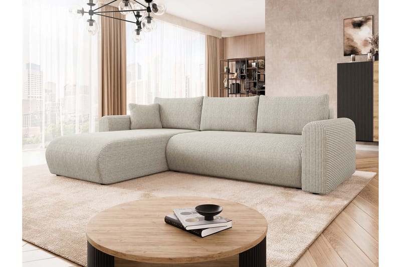 Tacon Bäddsoffa m. Divan 3-sits - Beige - Products - Möbler - Soffa - Bäddsoffa - Bäddsoffa divan