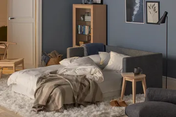 Willhelm Liten Bäddsoffa 2-sits 160 cm Bred - Grå / Ljusgrå - Products - Möbler - Soffa - Bäddsoffa - 2 sits bäddsoffa