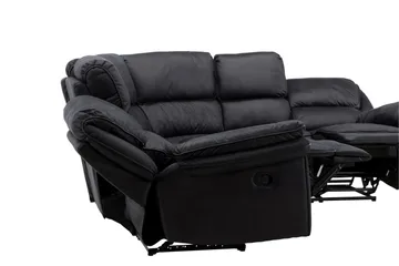 Saranda Reclinersoffa - Svart - Products - Möbler - Soffa - Biosoffa & reclinersoffa - 4 sits biosoffa & reclinersoffa