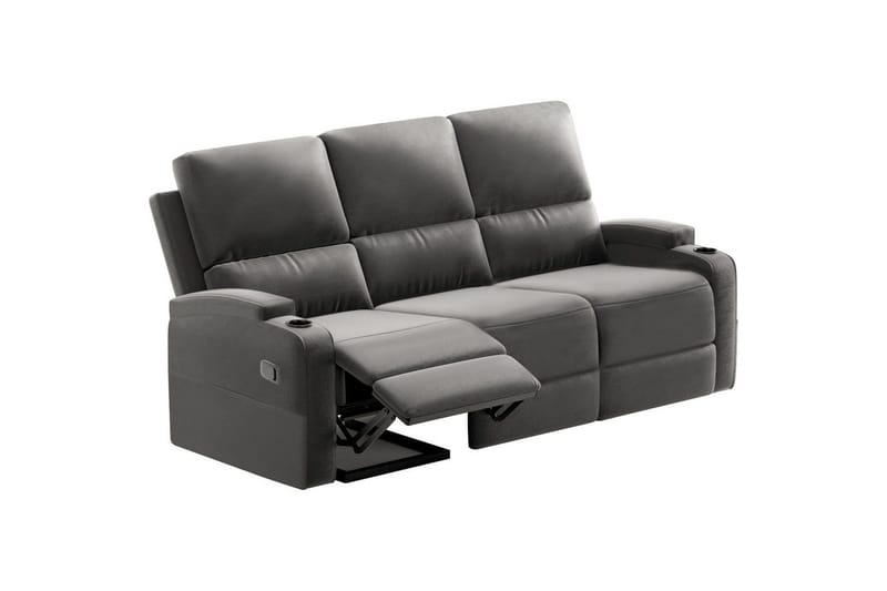 Dallas Reclinersoffa 3-sits - Grå - Products - Möbler - Soffa - Biosoffa & reclinersoffa