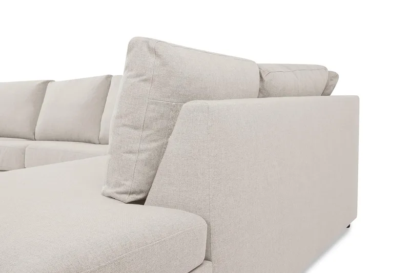 Crazy 5-sits Högerv änd U-formad X-Large Soffa med Divan och Schäslong i Tyg - Beige - Products - Möbler - Soffa - U-soffa