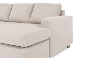 Crazy 5-sits Vänstervänd U-formad X-Large Soffa med Divan och Schäslong i Tyg - Beige - Products - Möbler - Soffa - U-soffa