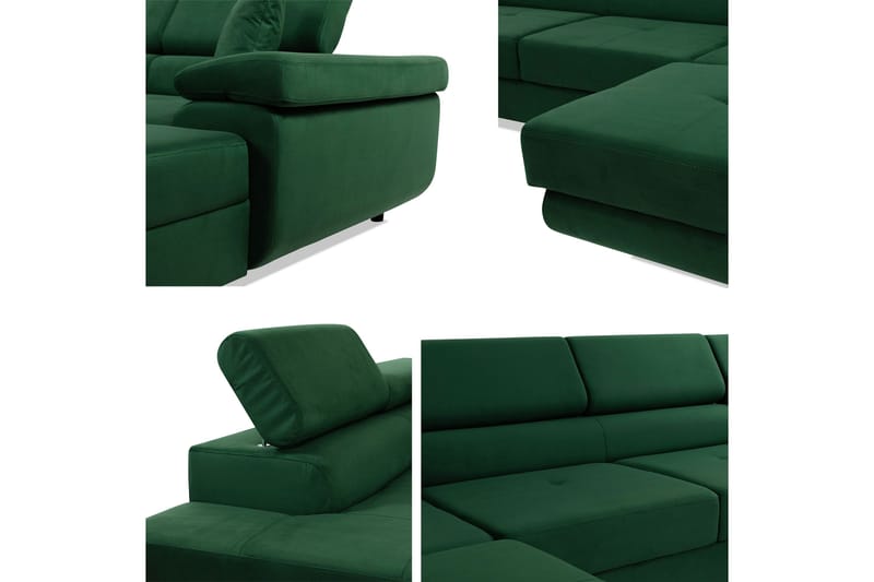 Gabina Soffa med Divan och Schäslong 4-sits - Vit - Products - Möbler - Soffa - Divansoffa & schäslongsoffa - 4 sits soffa med divan
