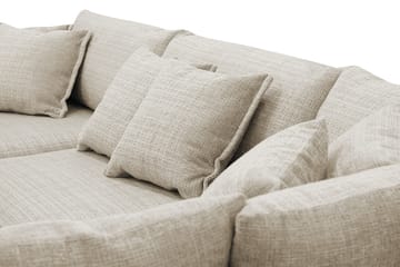 Rossita Lyx 4-sits Extra djup Soffa med Schäslong Höger - Beige Chenille - Products - Möbler - Soffa - Divansoffa & schäslongsoffa - 4 sits soffa med divan