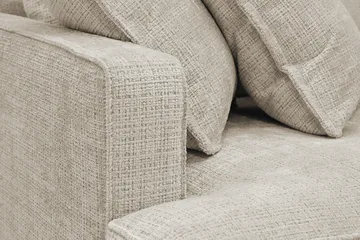 Rossita Lyx 4-sits Extra djup Soffa med Schäslong Höger - Beige Chenille - Products - Möbler - Soffa - Divansoffa & schäslongsoffa - 4 sits soffa med divan
