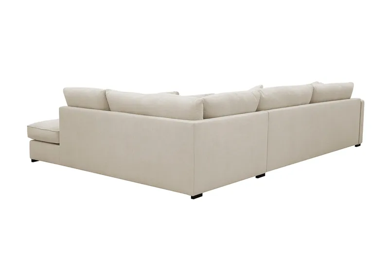 Rossita Lyx 4-sits Extra djup Soffa med Schäslong Höger - Beige Tyg - Products - Möbler - Soffa - Divansoffa & schäslongsoffa - 4 sits soffa med divan