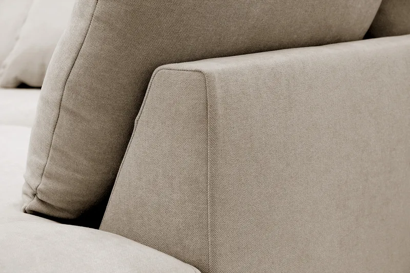 Rossita Lyx 4-sits Extra djup Soffa med Schäslong Höger - Brun Tyg - Products - Möbler - Soffa - Divansoffa & schäslongsoffa - 4 sits soffa med divan