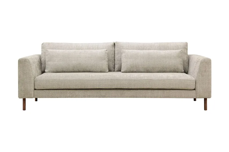 Florenz 3-sits Soffa i Chenille, Grå / Beige