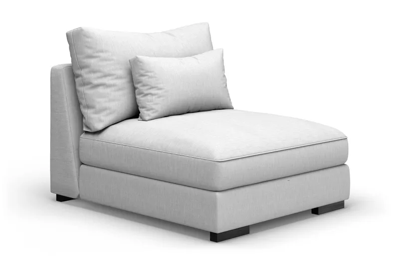 Dubai Mittmodul Extra Djup - Ljusgrå - Products - Möbler - Soffa - Modulsoffa - Mittmodul