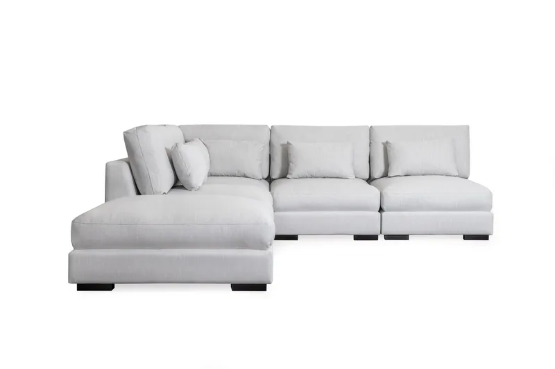 Dubai Schäslongsoffa Höger Extra Djup - Beige - Products - Möbler - Soffa - Modulsoffa - Komplett modulsoffa