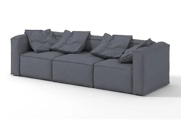 Oceanis Hörnmodul/armstödsmodul höger - Ljusgrå - Products - Möbler - Soffa - Modulsoffa - Hörnmodul