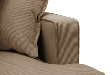 Rossita Lyx 3-sits Extra djup Soffa i Manchester - Ljusbrun - Products - Möbler - Soffa - 3 sits soffa