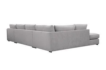 Rossita Lyx 5-sits Högervänd U-formad Extra djup Soffa med Divan och Schäslong i Chenille - Grå - Products - Möbler - Soffa - U-soffa