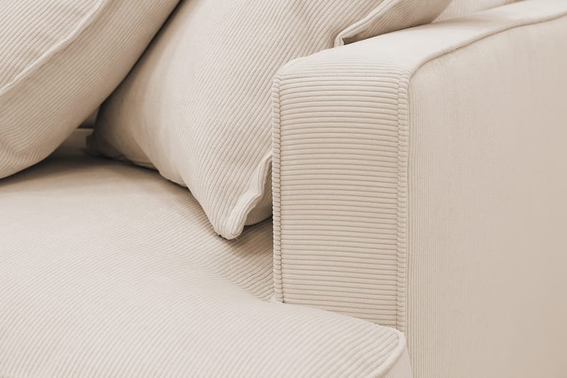 Rossita Lyx 5-sits Högervänd U-formad Extra djup Soffa med Divan och Schäslong i Manchester - Beige - Products - Möbler - Soffa - U-soffa