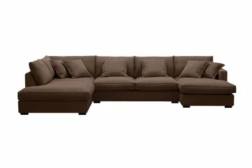 Rossita Lyx 5-sits Högervänd U-formad Extra djup Soffa med Divan och Schäslong i Manchester