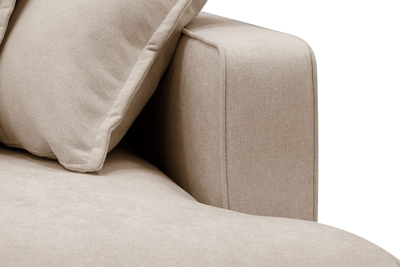Rossita Lyx 5-sits Högervänd U-formad Extra djup Soffa med Divan och Schäslong i Tyg - Ljusbrun - Products - Möbler - Soffa - U-soffa