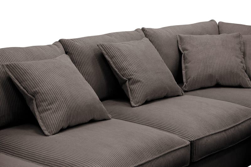 Rossita Lyx 5-sits Vänstervänd U-formad Extra djup Soffa med Divan och Schäslong i Manchester - Brun - Products - Möbler - Soffa - U-soffa