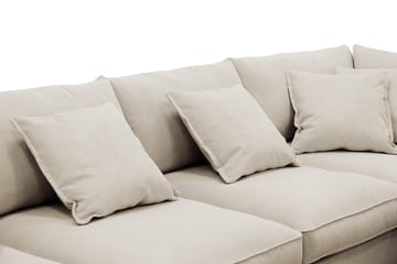 Rossita Lyx 5-sits Vänstervänd U-formad Extra djup Soffa med Divan och Schäslong i Manchester - Kräm - Products - Möbler - Soffa - U-soffa