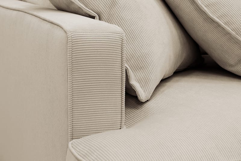 Rossita Lyx 5-sits Vänstervänd U-formad Extra djup Soffa med Divan och Schäslong i Manchester - Kräm - Products - Möbler - Soffa - U-soffa