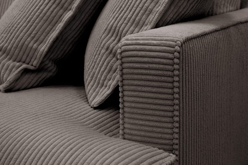 Rossita Lyx 6-sits Högervänd U-formad Extra djup Soffa med Divan och Schäslong i Manchester - Brun - Products - Möbler - Soffa - U-soffa