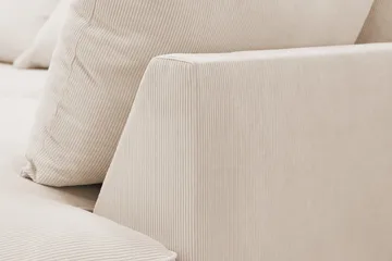 Rossita Lyx 6-sits Vänstervänd U-formad Extra djup Soffa med Divan och Schäslong i Manchester - Beige - Products - Möbler - Soffa - U-soffa