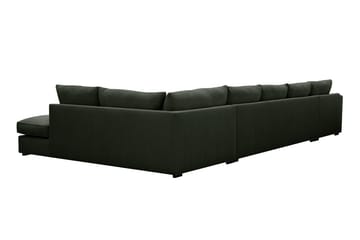 Rossita Lyx 6-sits Vänstervänd U-formad Extra djup Soffa med Divan och Schäslong i Manchester - Mörkgrön - Products - Möbler - Soffa - U-soffa